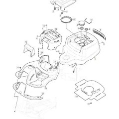 ORIGINAL STIGA YELLOW ENGINE BONNET - 1137-0854-01 | Newgardenstore.eu