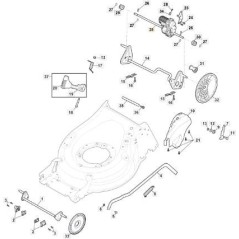 TRASMISSIONE EL. GT 72V BLDC x MP1 ORIGINALE STIGA - 181003136/0