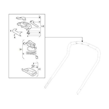 PROTECTION MOTEUR DE BATTERIE D'AFFICHAGE DE BUTÉE ORIGINAL STIGA - 381600566/1 | Newgardenstore.eu