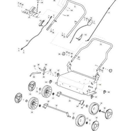 YELLOW BODY SCV 404 ORIGINAL STIGA - 118811067/0 | Newgardenstore.eu