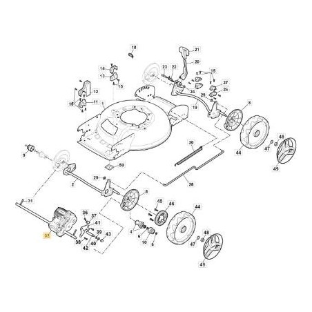 TRANSMISIÓN ELÉCTRICA GT-ME 512 (72V) MCS47 ORIGINAL STIGA - 118400993/0 | Newgardenstore.eu