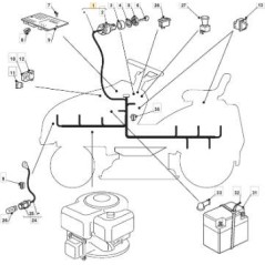 KABELBAUM-KIT NJ98 (B&S-TE ORIGINAL STIGA – 182040145/0