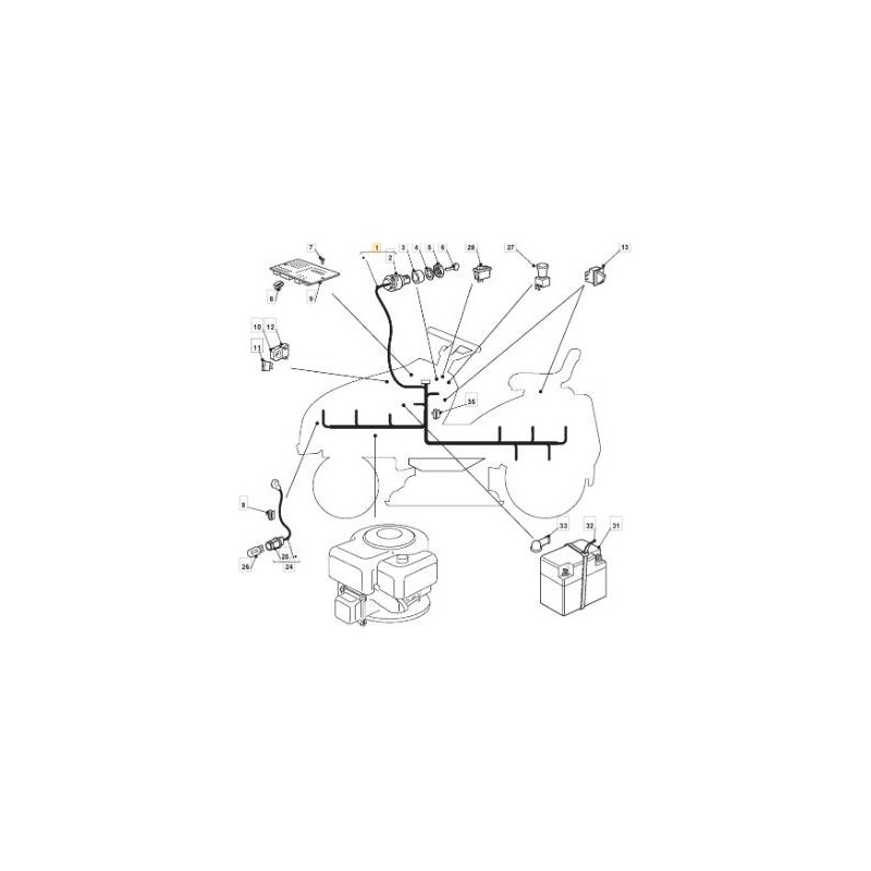 CABLAGGIO KIT NJ98 (B&S-TE ORIGINALE STIGA - 182040145/0