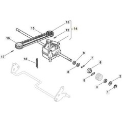 GRUPPO TRAZIONE FR. TURBO 45 ORIGINALE STIGA - 181003084/0