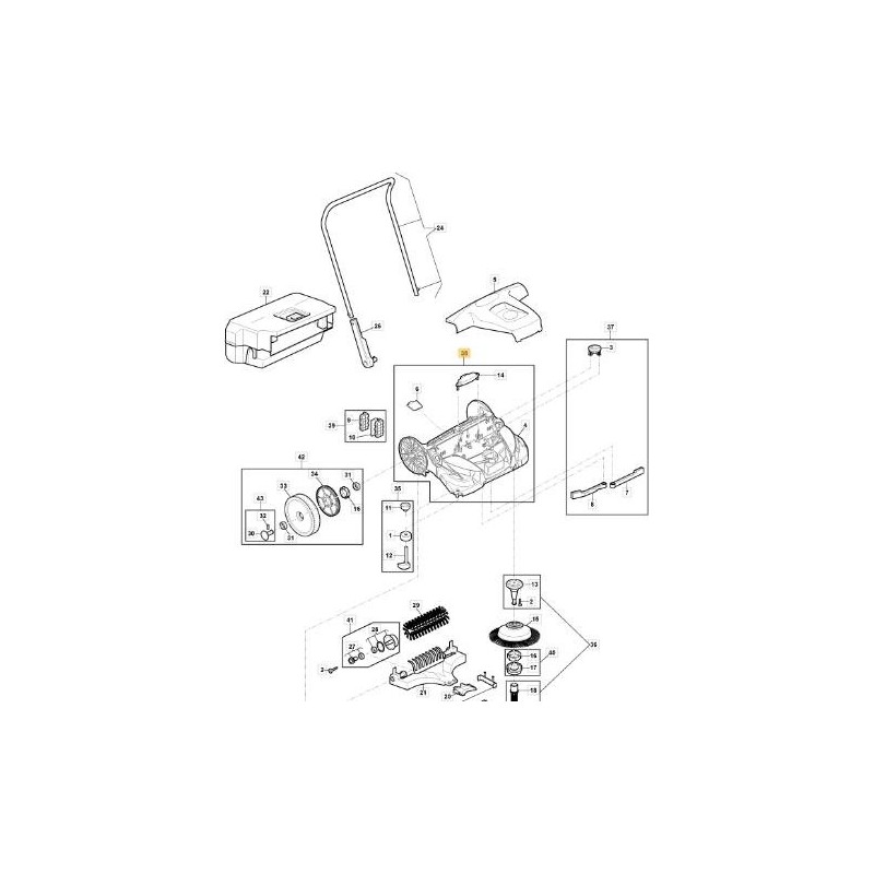 KIT TELAIO SWP 577 ORIGINALE STIGA - 118821370/0