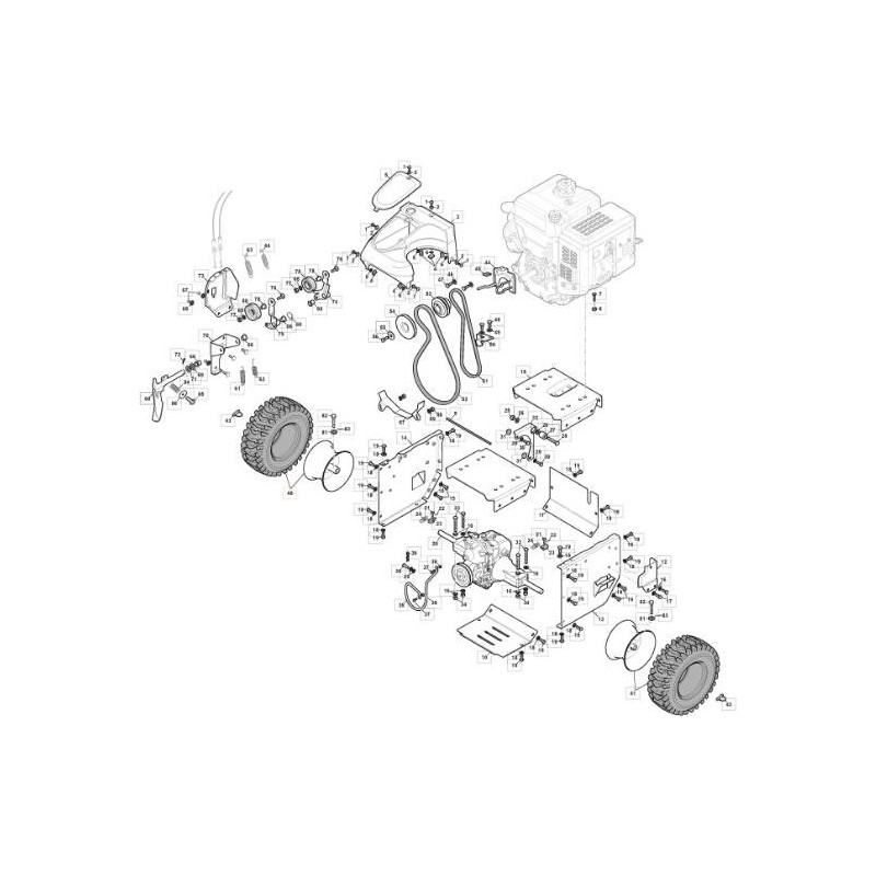 ROUE GAUCHE SnTh NOIR9005 ORIGINAL STIGA - 383680001/0