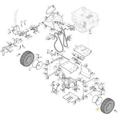 RUEDA DERECHA SnTh BLACK9005 ORIGINAL STIGA - 383680000/0 | Newgardenstore.eu