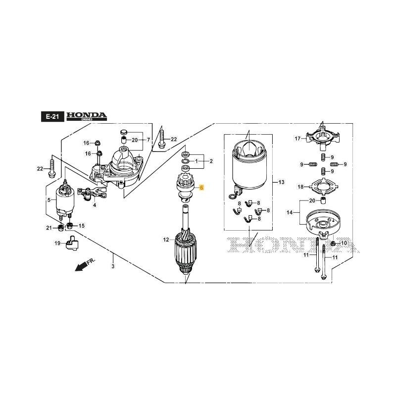 ORIGINAL STIGA STARTER MOTOR GEAR - 118552180/0