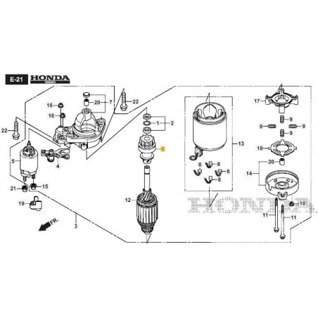 INGRANAGGIO MOTORINO AVVIAMENTO ORIGINALE STIGA - 118552180/0 | Newgardenstore.eu
