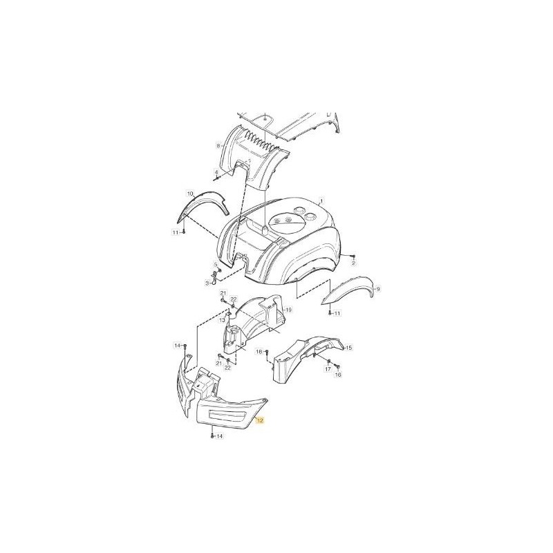 ORIGINAL STIGA FRONT COVER - 1134-5637-01