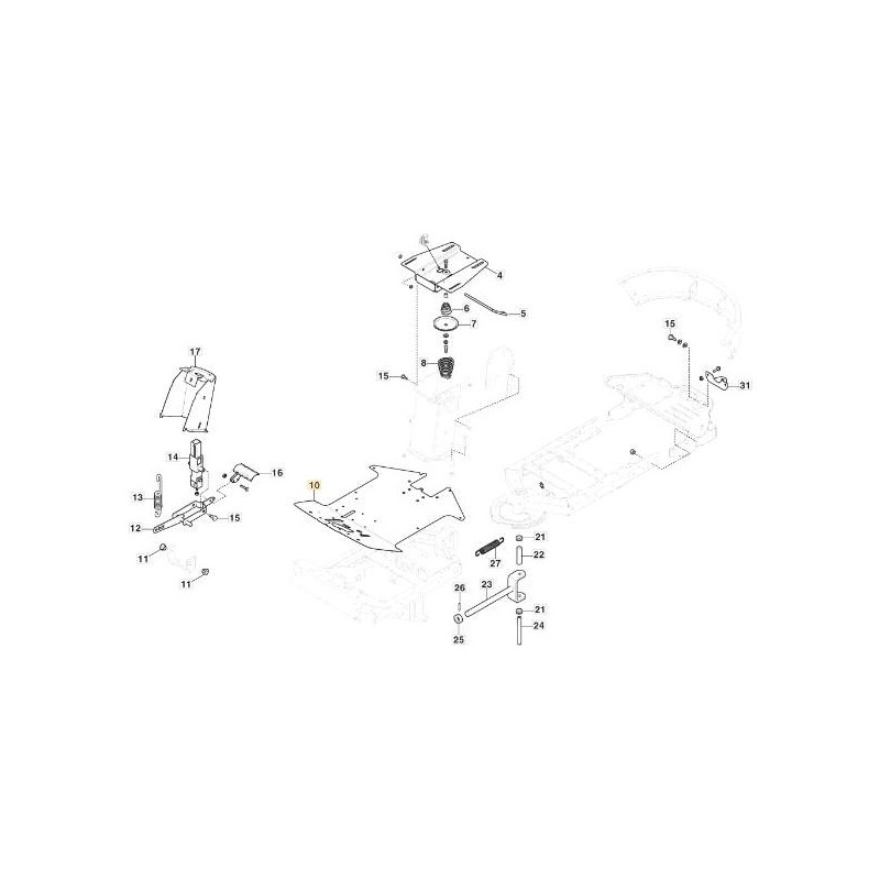 MARCHEPIED AVANT PC/PCH VNN ORIGINAL STIGA - 387507505/0