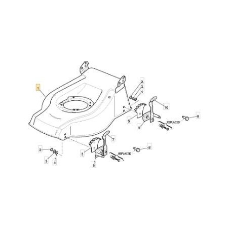 RAHMEN CA 48 ROT ORIGINAL STIGA - 381001800/1 | Newgardenstore.eu