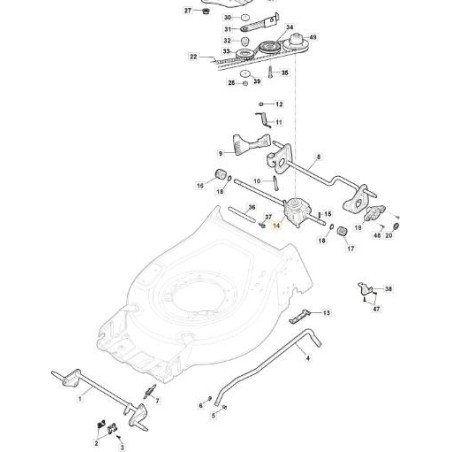 GR.TRAZIONE F.R. CON VAR.MP1 IMPULSANTE CENTRALE STIGA ORIGINALE - 181003116/0 | Newgardenstore.eu