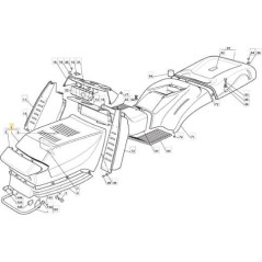 UPPER BONNET TC SINGLE LIGHT ARA.200343 ORIGINAL STIGA - 382076932/0 | Newgardenstore.eu