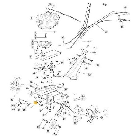 GROUPE DE TRANSMISSION - BLANC ORIGINAL STIGA - 118802026/0 | Newgardenstore.eu
