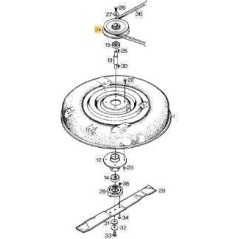 PULEGGIA LAMA GIARDINO C. ORIGINALE STIGA - 1134-3183-01