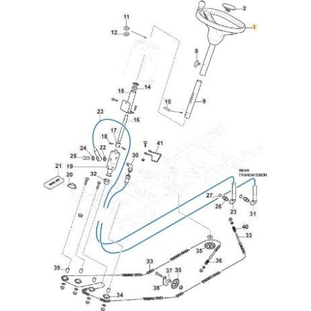 PARKLENKRAD 120/220 STIGA SX ORIGINAL STIGA - 387962007/0 | Newgardenstore.eu