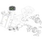 DISPLAY SUPPORT TUBE PK220EL CTF ORIGINAL STIGA - 387869273/0