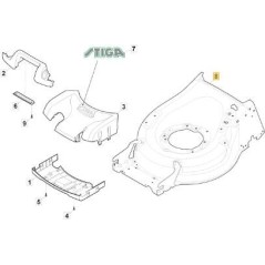FRAME MP2 504 UL GRAY STIGA RAINBOW ORIGINAL STIGA - 381004836/0
