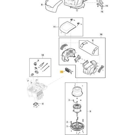 CARTE MOTEUR ORIGINAL STIGA PH 500 MONO - 118811306/0 | Newgardenstore.eu