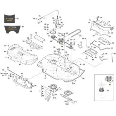 POLEA DOBLE DENTADO FM-CD 105 ORIGINAL STIGA - 387605030/0