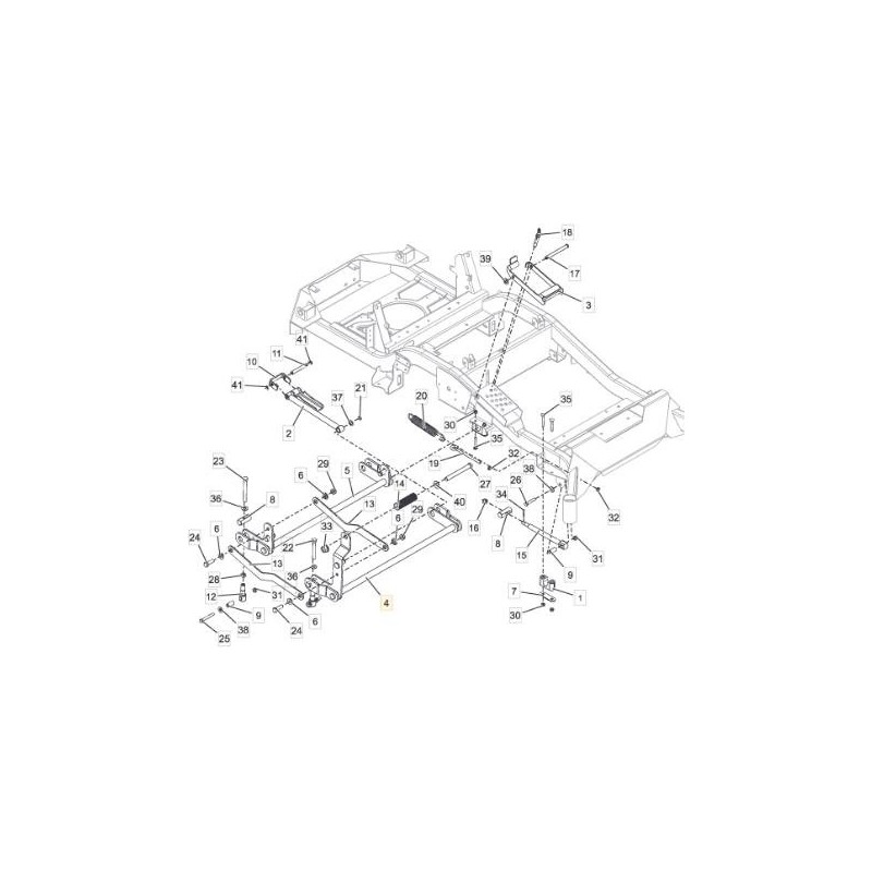 ESSIEU DE LEVAGE DE PLAQUE AVANT ORIGINAL STIGA - 118830848/0