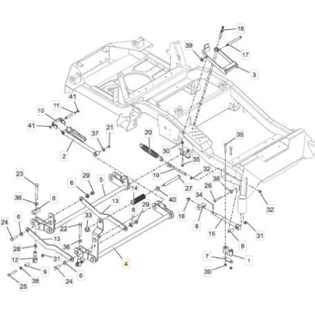 ORIGINAL STIGA FRONTPLATTEN-HEBEACHSE – 118830848/0 | Newgardenstore.eu