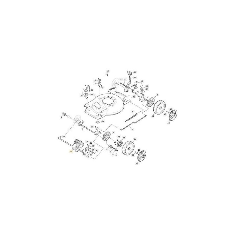 TRASMISSIONE EL.GT-ME 512 36V BLDC MCS47 ORIGINALE STIGA - 181003130/0