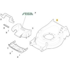 MP2 50 ROLL FRAME PEARL GRAY RAG+CTF ORIGINAL STIGA - 381004960/0 | Newgardenstore.eu