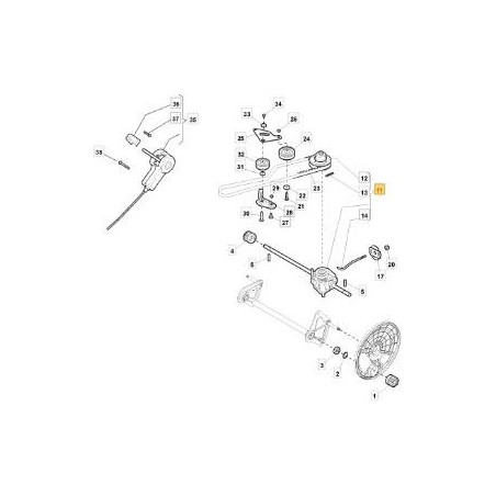 GR. FR. TRACTION 4S RSB DIAMANT ORIGINAL STIGA - 181003104/0 | Newgardenstore.eu
