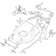 MC600 TRACCIÓN DE MONTAJE ÚNICO GR. STIGA MP2 ORIGINAL - 181003118/0 | Newgardenstore.eu