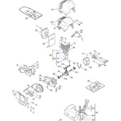 CYLINDRE - PISTON D.35 X STAR 31 ORIGINE STIGA - 8541093