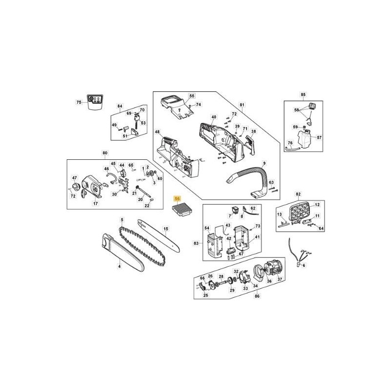 SCHEDA ELETTRONICA CS 48 ORIGINALE STIGA - 118803468/1