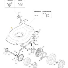TELAIO NT53 U.L. ROSSO 3002 '11 ORIGINALE STIGA - 381004542/0