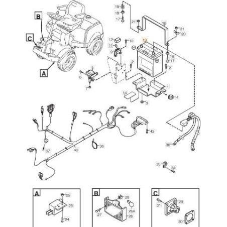 BATTERIE DIESEL ORIGINALE STIGA PRO - 1134-4940-02 | Newgardenstore.eu