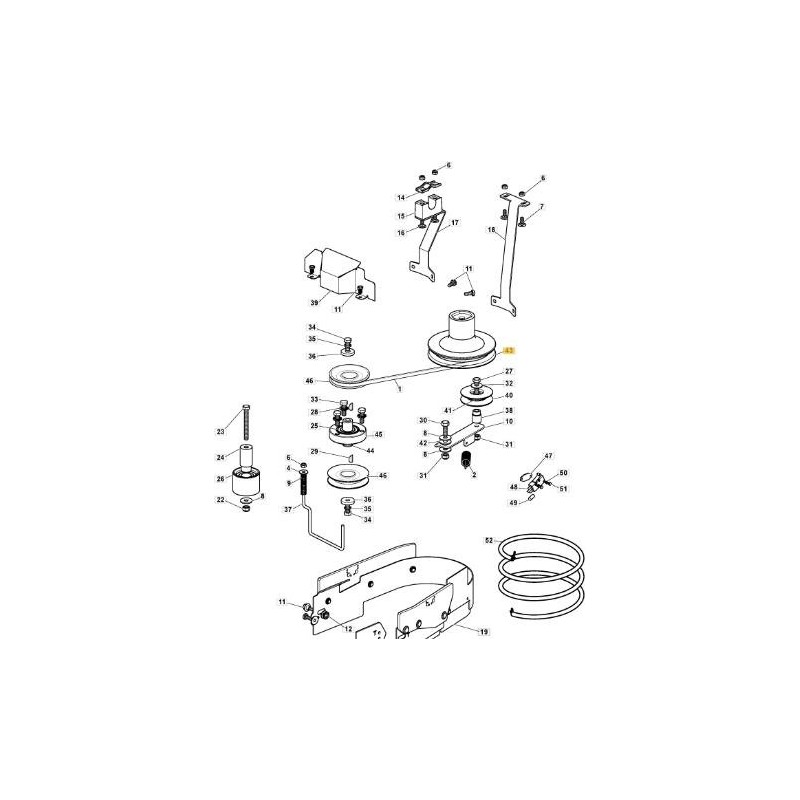 ZAPFWELLE RIEMENSCHEIBE TC/MP ZNB ORIGINAL STIGA - 382601517/0