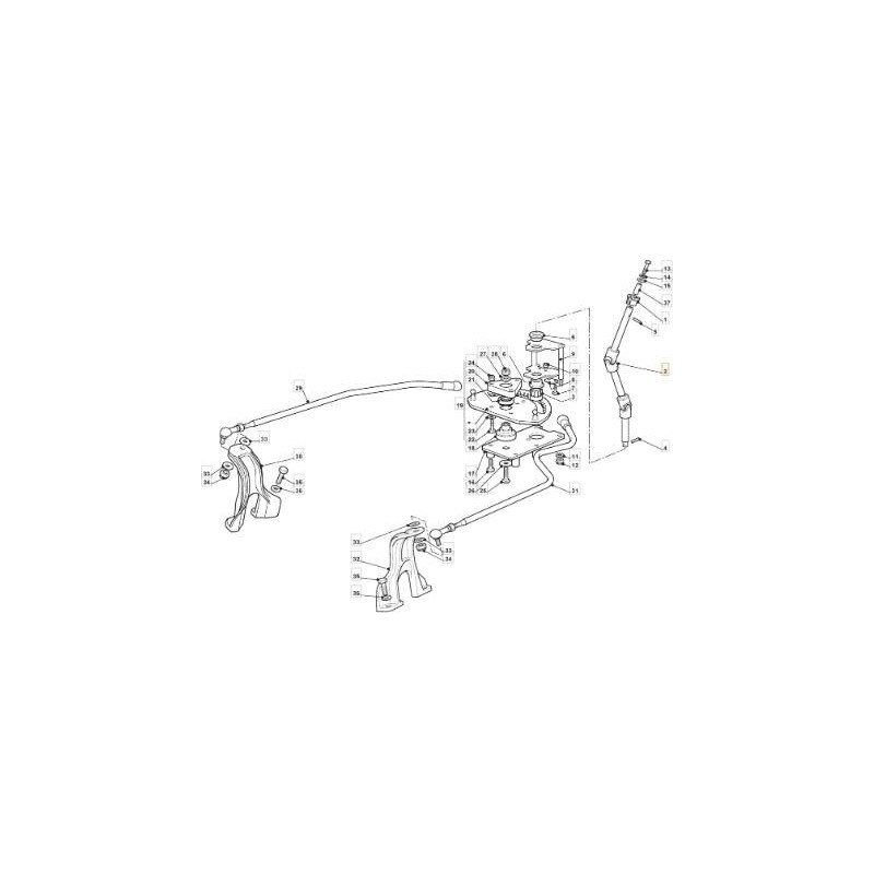 PIANTONE STERZO TC HE (RIC) ORIGINALE STIGA - 382543052/0