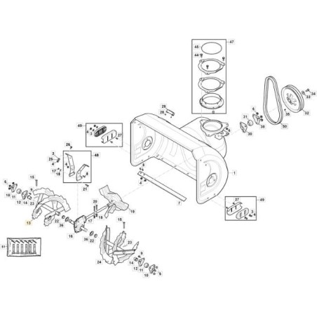 TARIÈRE DROITE - ST 6272 P TRAC ORIGINAL STIGA - 118821179/1 | Newgardenstore.eu