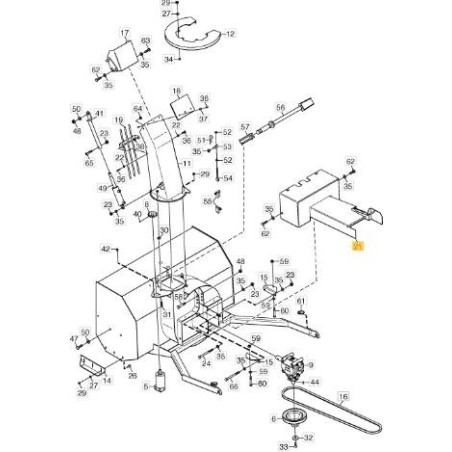 PROTECTION DE COURROIE ORIGINALE STIGA - 1319-2349-01 | Newgardenstore.eu