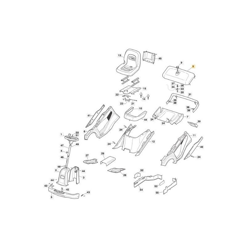 KRAFTSTOFFTANK GTR (rotomold.) GRAU ORIGINAL STIGA - 337735113/0
