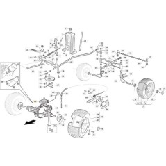 KIT AXE VENTILATEUR-POULIE HG G700 ORIGINAL STIGA - 118830538/0 | Newgardenstore.eu