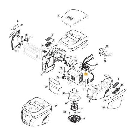 SCHEDA MOTORE 80V SPINTA ORIGINALE STIGA - 118810748/0 | Newgardenstore.eu