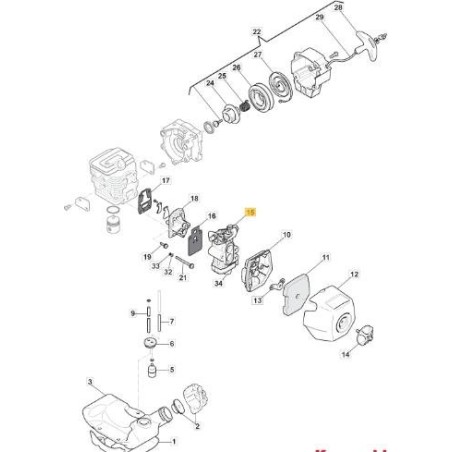 KIT CARBURATORE ORIGINALE STIGA - 118801825/0 | Newgardenstore.eu