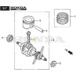 ORIGINAL STIGA CRANKSHAFT - 118551798/0