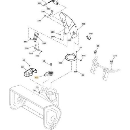 ORIGINAL STIGA SPOUT ROTATOR MOTOR - 1812-2735-01 | Newgardenstore.eu