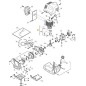 CYLINDER - PISTON D.38 X STAR 41 ORIGINAL STIGA - 8541113
