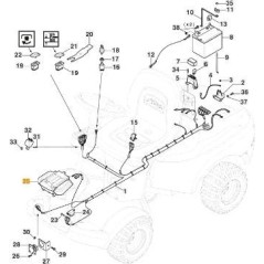LED-PC-SCHEINWERFER + ORIGINAL STIGA-SCHEINWERFERKABEL – 387184254/0
