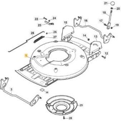 MCS50 EL.TR CADRE GRIS STIGA RACK+CTF ORIGINAL STIGA - 381005602/0