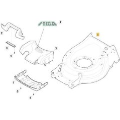 TELAIO MP2 554 GRIGIO STIGA RAG ORIGINALE STIGA - 381004839/0 | Newgardenstore.eu