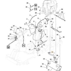 TUYAU DE RACCORDEMENT D'ÉCHAPPEMENT MOTEUR HONDA GXV660 ORIGINAL STIGA - 118738260/0 | Newgardenstore.eu